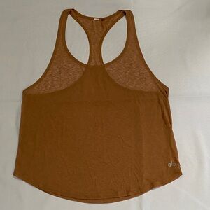 ALO Yoga Women's Tan Racerback Tank Top XS